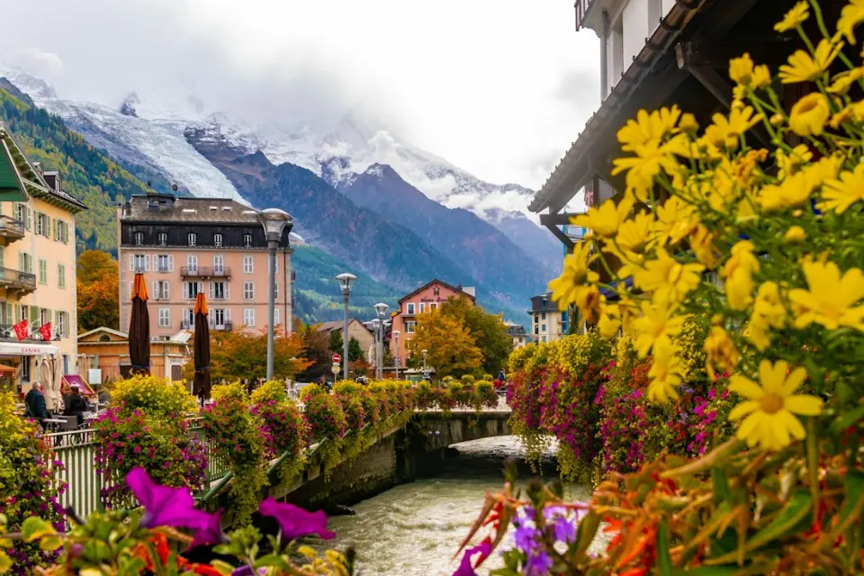 Vue de Chamonix-Mont-Blanc