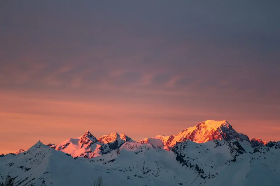 Vue de Bourg-Saint-Maurice et Les Arcs