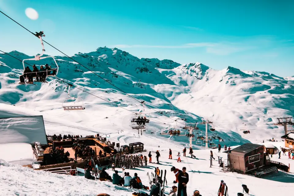 Vue de Val Thorens et Les Menuires