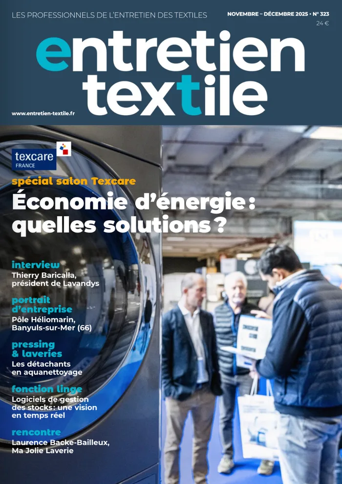 Couverture du magazine Entretien Textile n° 323, novembre-décembre 2025